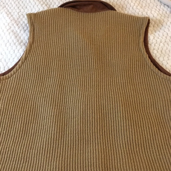 Vintage Liz Claiborne Faux Suede Front Vest - L - Picture 10 of 10